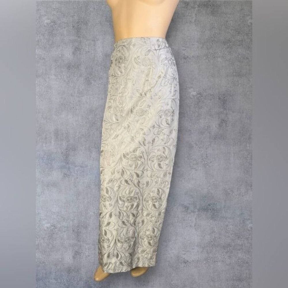 Chetta B Evening Skirt GRAY BEADED